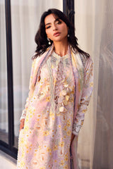 Maria B Luxury Lawn Embroidered 3 piece Unstitched / Stitched