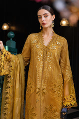 Maria B Luxury Cotton Embroidered 3 piece Unstitched / Stitched