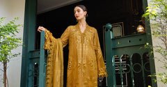 Maria B Luxury Cotton Embroidered 3 piece Unstitched / Stitched