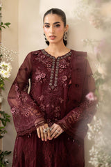 Maria B Embroidered Chiffon Collection 3 Piece Unstitched / Stitched