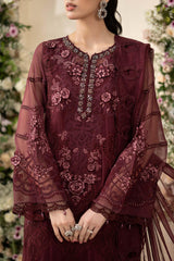Maria B Embroidered Chiffon Collection 3 Piece Unstitched / Stitched