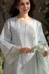 Sobia Nazir Lawn Chikan Kari Collection 3 Piece Unstitched / Stitched