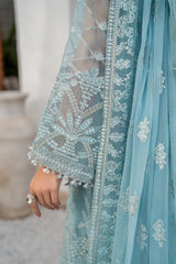 Flossie Luxury Embroidered Chiffon 3 Piece Unstitched / Stitched