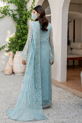 Flossie Luxury Embroidered Chiffon 3 Piece Unstitched / Stitched