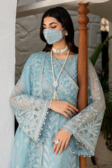 Flossie Luxury Embroidered Chiffon 3 Piece Unstitched / Stitched