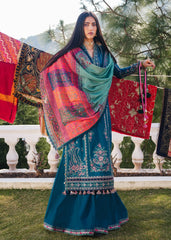 Hussain Rehar Digital Printed Luxury Lawn 3 Piece Unstitched