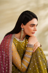 Zarif Roohi Sequins Embroidered Chiffon Unstitched 3 Pices