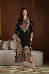 Ethnic Silk Collection Embroidered 3 piece Unstitched / Stitched