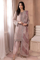 Jazmin Luxury Chiffon Embroidered 3 Piece Unstitched