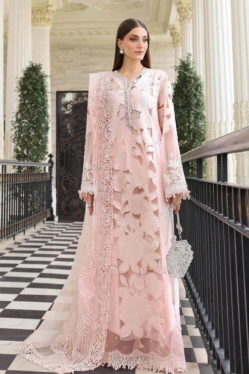 Maria B Luxury Cotton Embroidered 3 piece Unstitched / Stitched