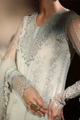 Azure Net Wedding Collection 3 Piece  Unstitched / Stitched