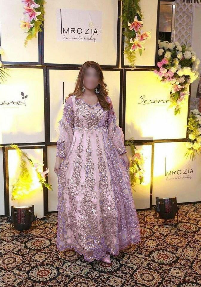 Imrozia Serene Bridal Net Luxury Maxi Embroidered 3 Piece Unstitched