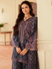 Mohagni Luxury Lawn Embroidered 3 Piece Unstitched / Stitched