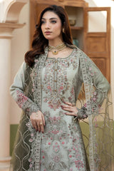 Imrozia Wedding Organza Luxury Collection Embroidered 3 Piece Unstitched / Stitched