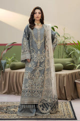 Imrozia Wedding Organza Luxury Collection Embroidered 3 Piece Unstitched / Stitched