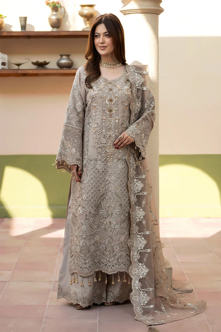Imrozia Luxury Organza Collection Embroidered 3 Piece Unstitched / Stitched