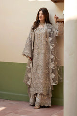 Imrozia Luxury Organza Collection Embroidered 3 Piece Unstitched / Stitched