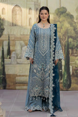 Imrozia Premium Chiffon Embroidered Wedding Collection 3Piece Unstitched / Stitched