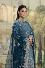Imrozia Premium Chiffon Embroidered Wedding Collection 3Piece Unstitched / Stitched