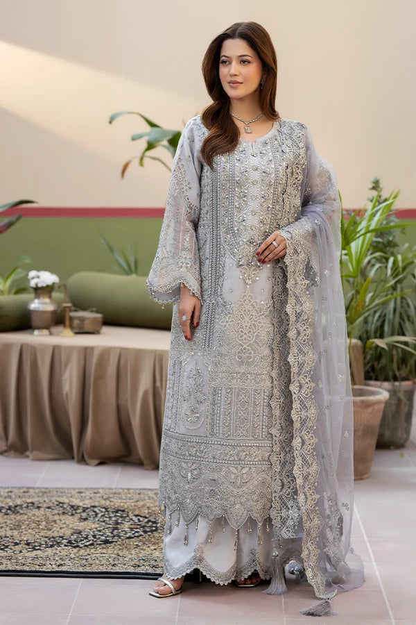 Imrozia Luxury Organza Collection Embroidered 3 Piece Unstitched / Stitched