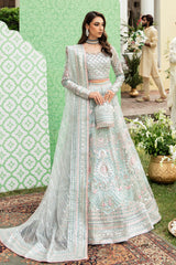 Imrozia Noor-E-Gul Luxury Net Maxi Embroidered 3 Piece Unstitched / Stitched