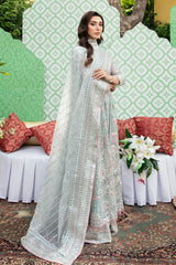 Imrozia Noor-E-Gul Luxury Net Maxi Embroidered 3 Piece Unstitched / Stitched
