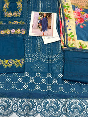 Saira Rizwan Chikan Kari Lawn 3 Piece Unstitched