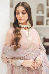 Jazmin Luxury Organza Dress Embroidered 3 Piece Unstitched
