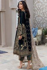 Eman Adeel 3 Piece Embroidered Velvet