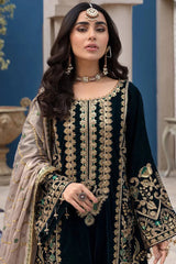 Eman Adeel 3 Piece Embroidered Velvet