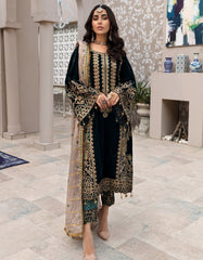 Eman Adeel 3 Piece Embroidered Velvet