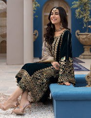Eman Adeel 3 Piece Embroidered Velvet
