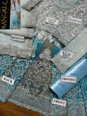 Maria B Luxury Embroidered Net 3 Piece Unstitched