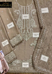 Asim Jofa Luxury Chiffon Embroidered 3 Piece Unstitched / Stitched