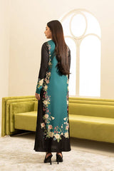 Lulusar Sea Green Luxury Silk Dress Embroidered 3 Piece Unstitched