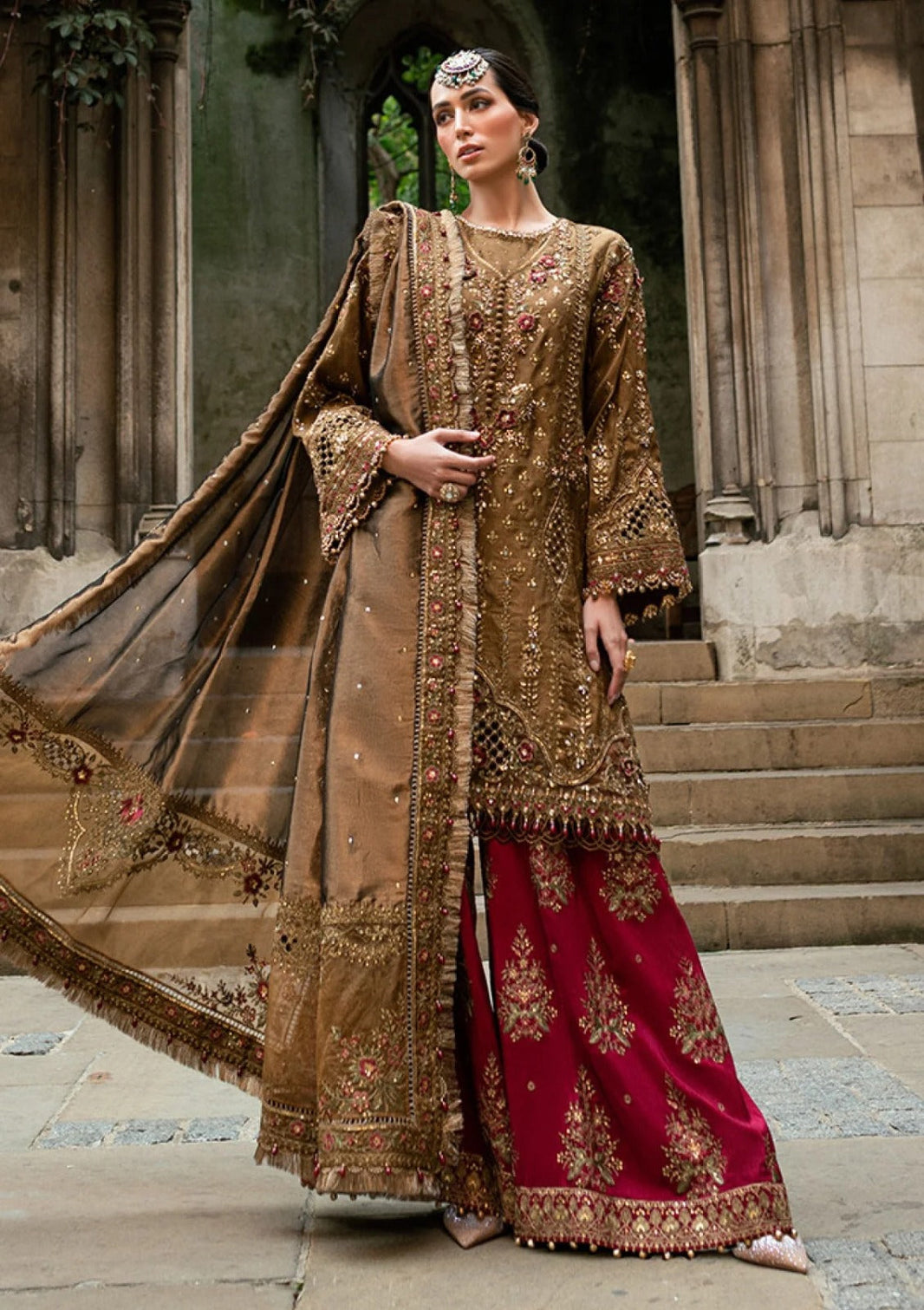 raw silk dresses price in pakistan Ivory gold pure Rawsilk outfit | Pakistani Silk Suit