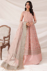 Baroque Farasha Luxury Net Embroidered 3 Piece Unstitched