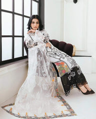 Maria B Luxury Lawn Embroidered 3 piece Unstitched