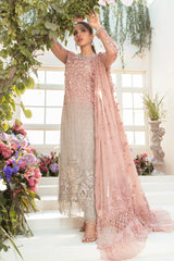 Maria B Luxury Chiffon Wedding Edition Collection Embroidered 3 Piece Unstitched