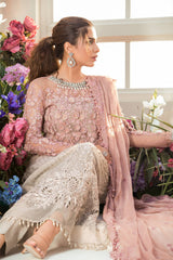 Maria B Luxury Chiffon Wedding Edition Collection Embroidered 3 Piece Unstitched