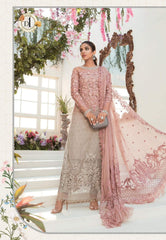 Maria B Luxury Chiffon Wedding Edition Collection Embroidered 3 Piece Unstitched