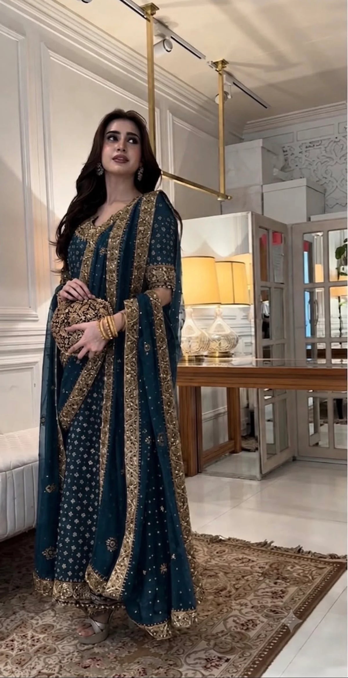 Haris Shakeel Embroidered Chiffon Collection 3 Piece Unstitched / Stitched