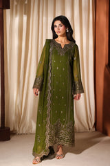 Azure Luxury Chiffon Embroidered 3 Piece Unstitched / Stitched