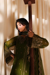 Azure Luxury Chiffon Embroidered 3 Piece Unstitched / Stitched