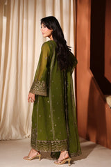 Azure Luxury Chiffon Embroidered 3 Piece Unstitched / Stitched