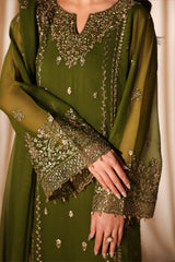 Azure Luxury Chiffon Embroidered 3 Piece Unstitched / Stitched