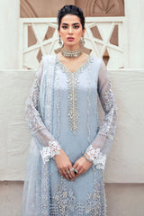 Mushq Luxury Organza Collection Heavy Embroidered with Hand Adda Work 3 Piece Unstitched