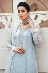 Mushq Luxury Organza Collection Heavy Embroidered with Hand Adda Work 3 Piece Unstitched