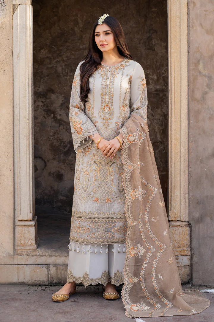 Imrozia Formal Embroidered Soft Net Dress 3 Piece Unstitched / Stitched