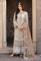 Imrozia Formal Embroidered Soft Net Dress 3 Piece Unstitched / Stitched